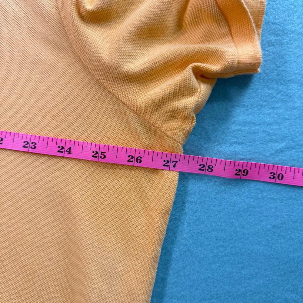 Polo Ralph Lauren Polo Shirt Mens XXL Orange Classic Fit Mesh Pony Big & Tall - Picture 5 of 8